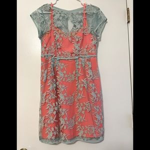 Nanette lepore mini spring lace dress